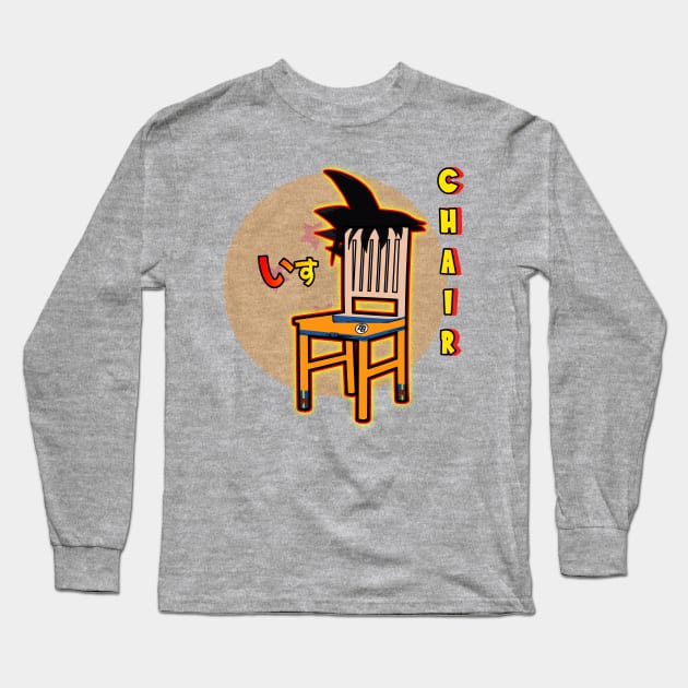 Goku - Dragon Ball Z - ChairDrobe Anime Long Sleeve T-Shirt by Chair